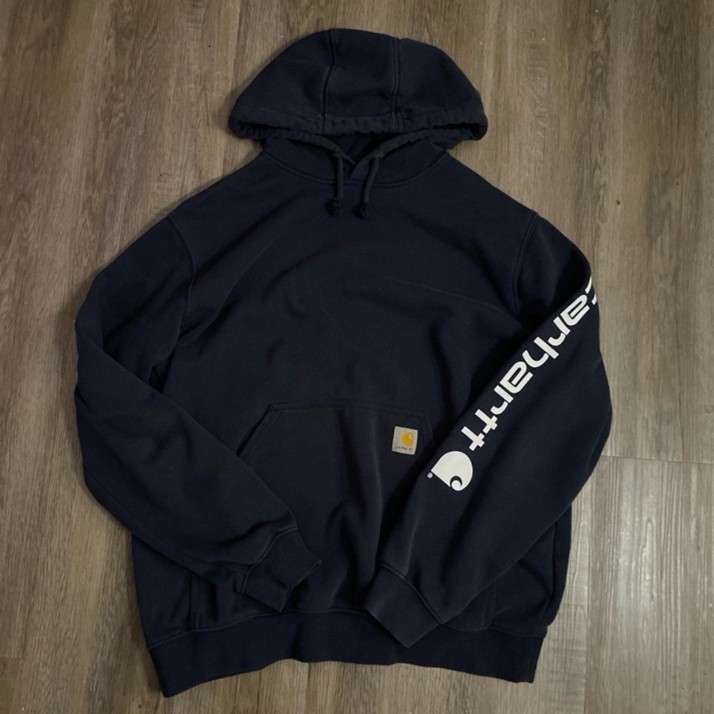 Carhartt Men's Navy Hoodie
